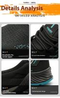 Novedad de verano, zapatos de seguridad con aislamiento transpirable, antigolpes, antiperforación, zapatos de trabajo resistentes al desgaste - details 13