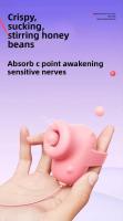 Doble vibración huevos control de la aplicación de silicona succión clitoris estimulación vibrador juguetes sexuales para las mujeres masturbación masajero - details 5