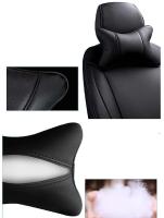 Almohada de Cuello para Coche BUNO Soporte de Cuero PU Almohada de Espalda Universal - details 9