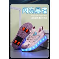 Zapatos De Patinaje Para Niños Y Niñas Con Rodillos Lanterneros Transpirables Tallas Ajustables Para Interior Y Exterior - details 2
