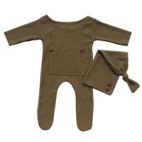 Conjunto de Gorro y Sombrero para Bebé Accesorios de Recién Nacido Gorro de Mono de Punto con Cola Larga Kit de Fotografía para Niños 2 pcs - details 7