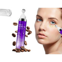 360° Massage Ball Cream, 8% Hyaluronic Acid Caffeine Peptide Eye Serum, Eye Skin Care