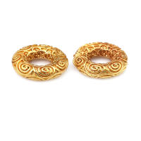 Color dorado mate, latón y perlas de imitación de plástico, espaciador de rueda, cuentas para pulsera, accesorios para hacer joyas Diy - details 26