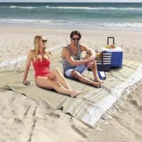 Manta de toalla de playa turca gigante, manta bohemia extra grande, manta extra grande de secado rápido, suave, fina, sin arena, compacta, grande, sin arena, resistente a la arena, regalo para mujeres, hombres y adultos. - details 2