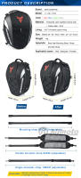 MOTOCENTRIC-mochila para casco de Motocross, impermeable, de alta capacidad, multifunción, reflectante, resistente al desgaste, antideslizante - details 1