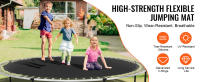 SucceBuy Alfombrilla de repuesto para trampolín, se adapta a marco de 12 pies, 72 anillos en V, longitud de resorte de 5,5 pulgadas, resistente a los rayos UV, duradera, con herramientas - details 1