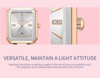 Reloj de Cuarzo de Lujo para Mujer Reloj de Negocios Elegante de Acero Inoxidable - details 2