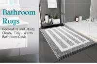 Ropa de baño antideslizante para baño, ducha de microfibra suave, 40x60 cm - details 2