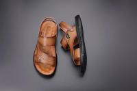Sandalias de verano para hombre, cómodas sandalias de cuero con plataforma para exteriores, suela suave antideslizante, zapatos informales de trekking para verano, zapatos de playa para niño - details 13