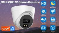 Cámara IP Dome de 6MP TUYA APP Visión Nocturna de 100ft Detección Humana AI - details 0