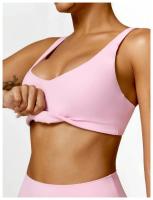 Conjunto de Yoga para Mujer de Cintura Alta Secado Rápido para Correr Fitness 2 Piezas Traje Deportivo sin Mangas de Nylon con Lining - details 24