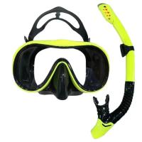 Máscara de buceo kit de buceo vidrio templado panorama equipo profesional de buceo entrenamiento de natación adultos adolescentes - details 2