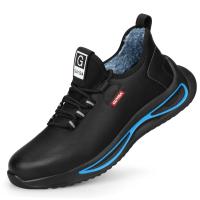 Zapatos de trabajo de seguridad con aislamiento de 6KV para hombres y mujeres, zapatos de cuero negros impermeables, zapatos de cocina antideslizantes, botas indestructibles - details 29