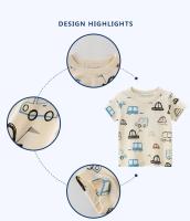 Camiseta de algodón con cuello redondo para niños, camiseta de manga corta para niños de 2 a 7 años, camisetas de verano para niños - details 2