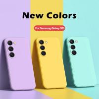 S25 S24 S23 Ultra funda cuadrada de silicona líquida suave para Samsung Galaxy S25 S24 S23 S22 S 25 Ultra Plus S25Ultra fundas de teléfono - details 4