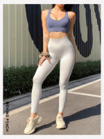 Mallas deportivas para mujer, pantalones largos elásticos, Moving Peach - details 7