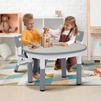 2 Sillas, Mesa y Sillas Infantiles con Forma de Cacahuete, Altura Ajustable, Mesa de Pintura para Niños, Juego de Mesa y Silla Infantil para Guardería y Jardín de Infancia, Amarillo - details 9