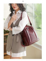 Mochila De Cuero pu para mujer, bolso de hombro femenino, mochila de viaje vintage, mochila de trabajo informal, regalo - details 19