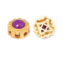 5 uds. De cuentas redondas de latón de Color dorado mate, estilo Vintage, pulseras de cuentas nepalesas, cuentas espaciadoras, suministros para fabricación de joyas, accesorios Diy - details 47