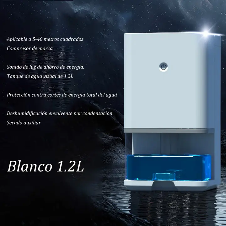 Deshumidificador de Gran Capacidad Ahorro de Energía, Auto Apagado, Absorción de Humedad para Hogares Electrodoméstico Pequeño - 1
