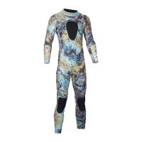 Traje de neopreno de 3MM de camuflaje de una pieza, traje de baño de manga larga de cuerpo completo, cálido, a prueba de frío, para buceo, natación, surf - details 10