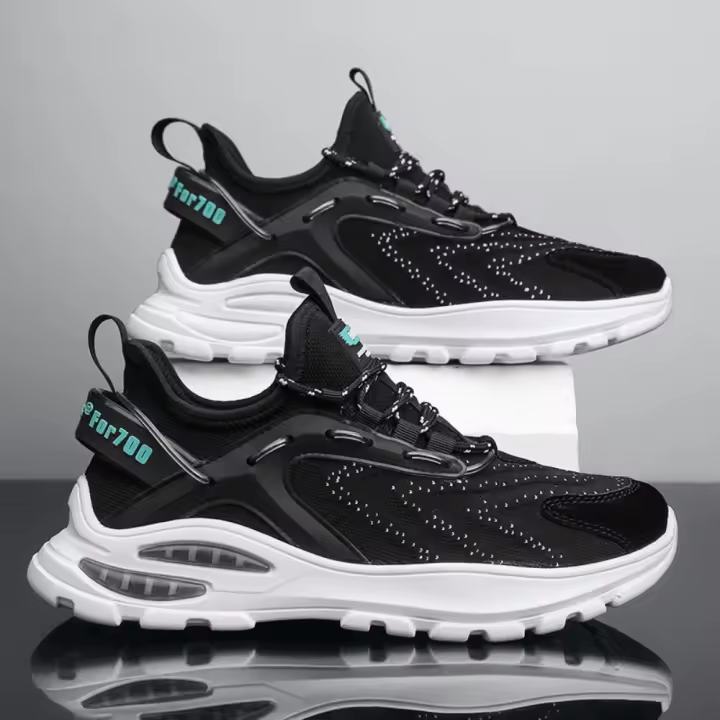 Zapatos informales transpirables de malla para hombre, calzado deportivo para correr de moda, primavera y verano - 1