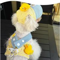 Conjunto de arnés y correa para perro pequeño, ropa de tres piezas con sombrero, chaleco de verano para mascotas - details 1