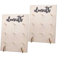 2 juegos de soporte para rosquillas, decoración para fiestas, bodas, soportes de exhibición para postres, centros de mesa con soporte de torre aron - details 0