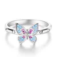 Anillos de plata de ley 925 para mujer, sortija de circonita colorida con forma de luna y Estrella, joyería fina para boda, compromiso, cumpleaños - details 3
