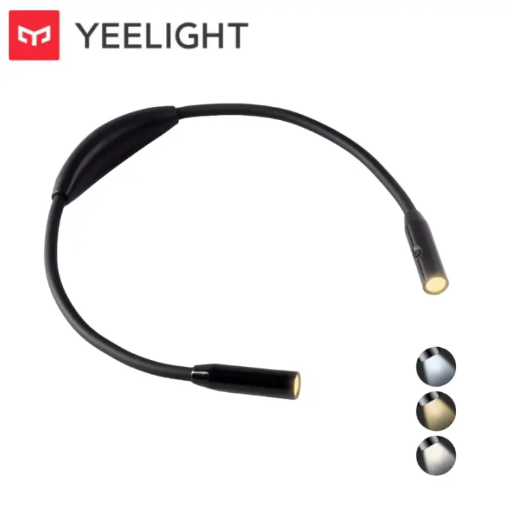 Yeelight LED Luz de libro para el cuello Luz de lectura nocturna Luz de lectura Luz nocturna Doble cabezal regulable Carga tipo C Ajuste de fuente de luz de 3 niveles - 1