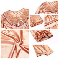 Conjunto de pijama de satén grande 5XL, pijamas cortos, decoración del hogar de mediana edad, pijamas de mujer baratos - details 28