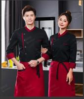 Chaqueta de Chef de restaurante de manga larga corta para Hotel, cafetería, Ropa de Trabajo de cocina, abrigo de chef de panadería, Tops, uniforme de Chef de comida rápida para hombres - details 6