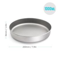 Sartén de titanio ultraligero Utensilios de cocina para acampar al aire libre Senderismo, picnic - details 11