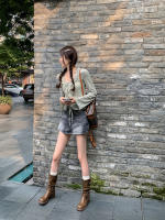 Botas de vaquero occidentales de cuero suave europeo y americano, botas de pila con hebilla de cinturón, botas medias, botas de caballero femenino, botas martin, botas femeninas - details 21