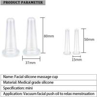 Juego de ventosas faciales de silicona para masaje al vacío, para cuerpo, ojos, cara, cuello, herramienta de cuidado de la piel - details 0