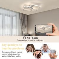 50W Plafon LED Techo Regulable, Lampara Techo con Mando a Distancia 3000K-6500K 59cm, Moderno Lamparas de Techo Salon Cuadrado para Dormitorio Salon Baño Cocina Comedor Pasillo - details 17