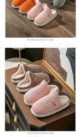 Zapatillas de algodón para mujer, par de interior, hogar cálido, confinamiento, zapatos de pelo arrastre, zapatos de algodón para mujer, invierno - details 17