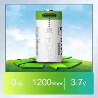 Baterías recargables Li-ion 3.7V 16340 para láser y linterna LED YTBNA 4PCS con cable Tipo-c para carga rápida - details 4