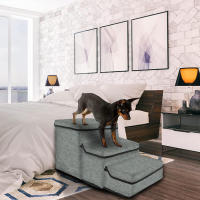 Escalera de escalada plegable, cama portátil para gatos, rampa multifuncional, escaleras auxiliares para perros - details 0
