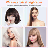 Alisador de pelo inalámbrico recargable Mini alisador de pelo Rollo de iones negativos Alisado de doble propósito Alisado de cabello rizado Multifunción - details 1