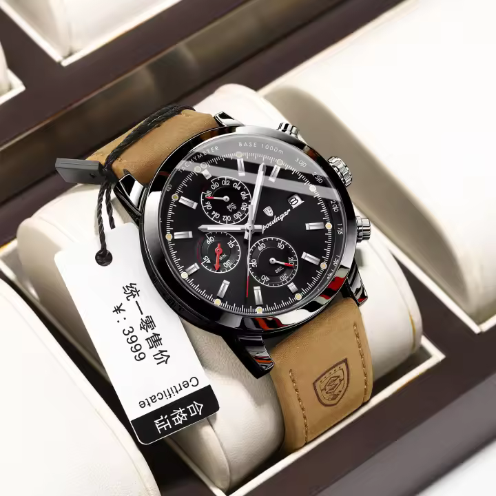 Reloj multifuncional impermeable para hombre de marca suiza, nuevo reloj deportivo de cuarzo. - 1