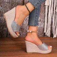 zapatos de zapatilla de tacón de cuña de verano para mujer - details 1