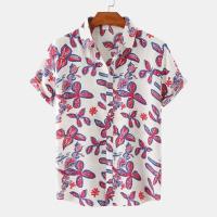 Camisa vaquera hawaiana para hombre, top de manga corta de secado rápido, ropa de vacaciones, entretenimiento en la playa, verano - details 7