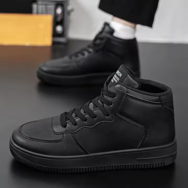Zapatillas Blancas de Alta Talla para Hombres Zapatos Casuales de Moda de Verano Aire Transpirable - 1