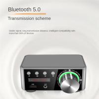 AMPLIFICADOR DE POTENCIA Digital HiFi, dispositivo con Bluetooth 5,0, Clase D, 80Wx2, Audio para el hogar, coche, marino, USB/AUX, enchufe plateado de la UE - details 7