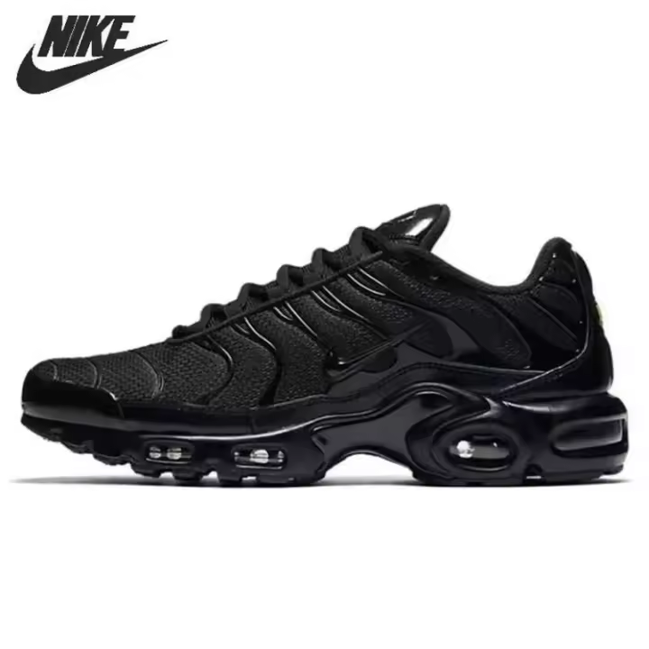 Leten Air Max Plus Triple Black Low Top Zapatillas para correr para hombres y mujeres Zapatos de trabajo unisex - 1