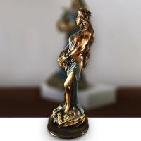 Estatua de Fortuna con los ojos vendados, griega antigua diosa romana de La Fortuna, escultura de suerte azul Vintage, decoraciones de la suerte para el hogar - details 2