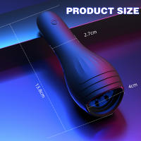 Masajeador estimulador de glande masculino, vibrador de entrenador retardante de 10 modos, masturbador giratorio, clímax Oral automático, juguete sexual para hombres - details 13