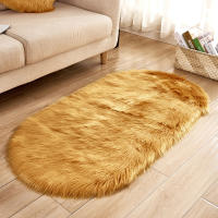 Decoración creativa para el hogar: cojín de alfombra similar a la lana para sofá de sala de estar, almohadilla antifrío para pies para dormitorio, almohadilla antideslizante para baño, duradera y resistente a las manchas en estilo europeo - details 10