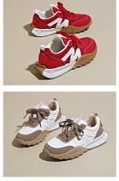 Zapatillas deportivas antideslizantes para niñas, zapatillas deportivas de golf para atletas, zapatillas deportivas para correr y caminar en rojo y marrón - details 10